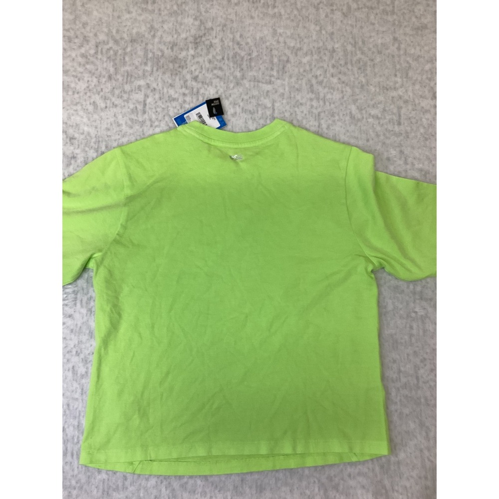DSG Girls Cotton Graphic Tee Washed Neon Pear Lime‎ Green Size Large 14 NWT